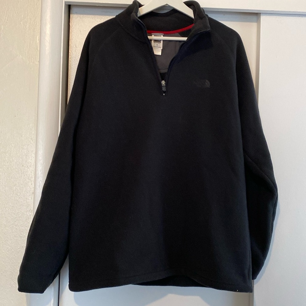 Men's The North Face Quarter Zip Micro Grid Fleece Pullover - LARGE VTG